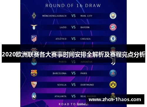 2020欧洲联赛各大赛事时间安排全解析及赛程亮点分析