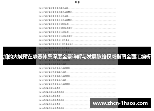 加的夫城所在联赛体系深度全景详解与发展脉络权威指南全面汇编析